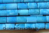 CTB806 15.5 inches 2*4mm tube turquoise beads wholesale