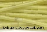 CTB962 15 inches 2*4mm tube olive jade beads