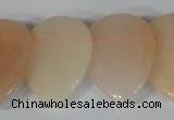 CTD02 Top drilled 22*30mm flat teardrop pink aventurine beads