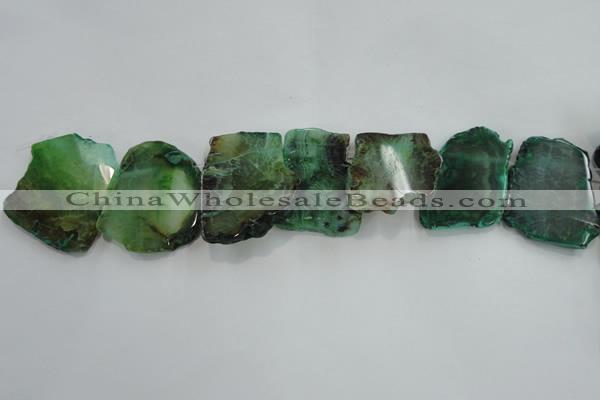 CTD1506 Top drilled 30*40mm - 40*50mm freeform agate slab beads