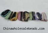 CTD1514 Top drilled 35*50mm - 40*55mm freeform agate slab beads