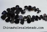 CTD1550 Top drilled 10*15mm - 25*30mm freeform agate beads