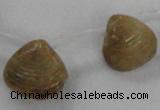 CTD1585 Top drilled 13*15mm - 18*20mm freeform shell fossil beads