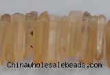 CTD1630 Top drilled 5*20mm - 8*30mm sticks red quartz beads