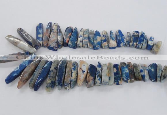 CTD1666 Top drilled 8*25mm - 15*50mm sticks agate gemstone beads