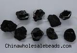 CTD1687 Top drilled 15*25mm - 30*35mm nuggets druzy agate beads
