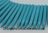 CTD2023 Top drilled 5*20mm - 5*45mm sticks turquoise beads