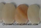 CTD21 Top drilled 20*30mm oval pink aventurine beads wholesale