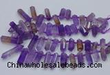 CTD2110 Top drilled 10*25mm - 12*45mm sticks ametrine beads