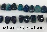 CTD2127 Top drilled 15*25mm - 18*25mm freeform agate beads