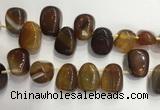 CTD2131 Top drilled 15*25mm - 18*25mm freeform agate beads