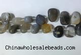 CTD2147 Top drilled 15*25mm - 18*25mm freeform agate beads