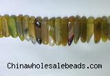 CTD2164 Top drilled 8*20mm - 10*40mm sticks agate gemstone beads