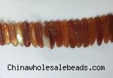 CTD2167 Top drilled 8*20mm - 10*40mm sticks agate gemstone beads
