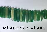 CTD2169 Top drilled 8*20mm - 10*40mm sticks agate gemstone beads