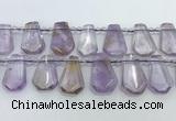 CTD2266 Top drilled 16*28mm - 20*30mm faceted freeform ametrine beads