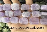 CTD2282 Top drilled 15*20mm - 17*23mm freeform lavender amethyst beads