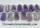 CTD2338 Top drilled 16*18mm - 20*30mm freeform lavender amethyst beads
