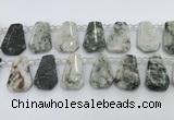 CTD2343 Top drilled 16*18mm - 20*30mm faceted freeform jade beads