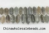 CTD2393 Top drilled 13*30mm - 14*42mm sticks moonstone beads