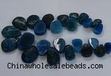 CTD2552 Top drilled 18*25mm - 30*40mm freeform agate gemstone beads