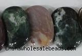 CTD26 Top drilled 20*30mm oval Indian agate beads wholesale