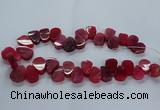 CTD2603 Top drilled 13*18mm - 23*33mm freeform agate beads