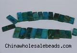 CTD2667 Top drilled 14*27mm - 16*42mm rectangle agate jasper beads