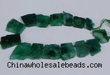 CTD2759 Top drilled 25*30mm - 35*45mm freeform agate beads