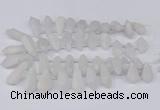 CTD2860 Top drilled 15*20mm - 22*50mm sticks plated quartz beads