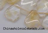 CTD302 Top drilled 15*20mm - 20*25mm freeform citrine gemstone beads