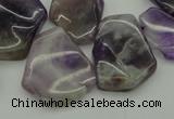 CTD304 Top drilled 15*20mm - 20*25mm freeform dogtooth amethyst beads