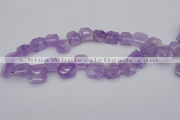 CTD311 Top drilled 15*18mm - 18*20mm freeform lavender amethyst beads