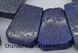 CTD3510 Top drilled 15*25mm - 25*35mm freeform lapis lazuli beads