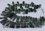 CTD3521 Top drilled 10*20mm - 12*40mm sticks kambaba jasper beads