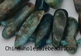 CTD3543 Top drilled 10*20mm - 15*40mm freeform apatite beads