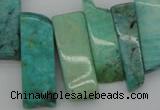 CTD355 Top drilled 10*28mm - 10*50mm wand Russian amazonite beads
