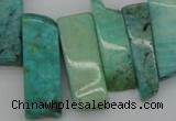 CTD355 Top drilled 10*28mm - 10*50mm wand Russian amazonite beads