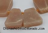 CTD3633 Top drilled 15*20mm - 25*30mm freeform moonstone beads