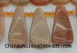 CTD3649 Top drilled 10*20mm - 15*45mm freeform moonstone beads