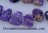 CTD3652 Top drilled 10*14mm - 15*20mm freeform charoite beads