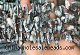 CTD3756 15.5 inches 4*8mm - 8*18mm sticks larimar gemstone beads