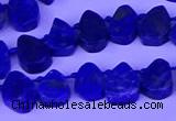 CTD3862 Top drilled 8*10mm - 10*12mm freeform lapis lazuli beads