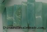 CTD390 Top drilled 10*20mm - 12*50mm wand amazonite beads