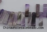 CTD400 Top drilled 4*15mm - 6*20mm sticks amethyst gemstone beads