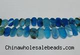 CTD4006 Top drilled 14*22mm - 22*42mm freeform agate gemstone beads