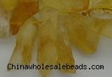 CTD417 Top drilled 10*20mm - 15*35mm nuggets citrine gemstone beads