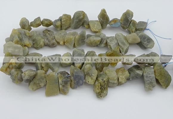 CTD430 15.5 inches 12*20mm - 15*25mm nuggets labradorite beads