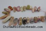 CTD451 15.5 inches 15*25mm - 15*48mm freeform pin opal gemstone beads