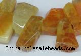 CTD603 Top drilled 10*18mm - 12*28mm nuggets agate gemstone beads